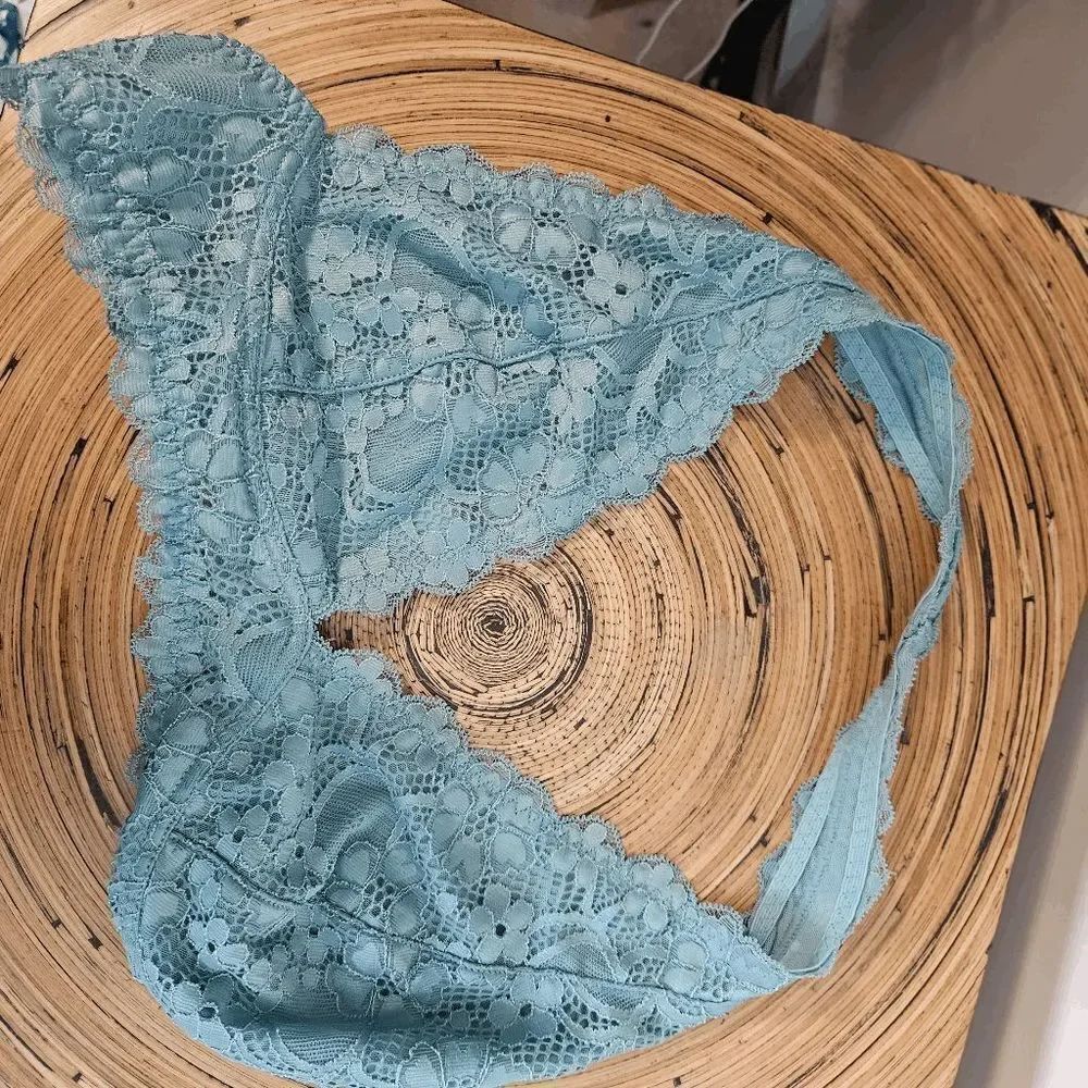 Intimately Free People Galloon Racerback Bralette Womens Blue Size Small Petite